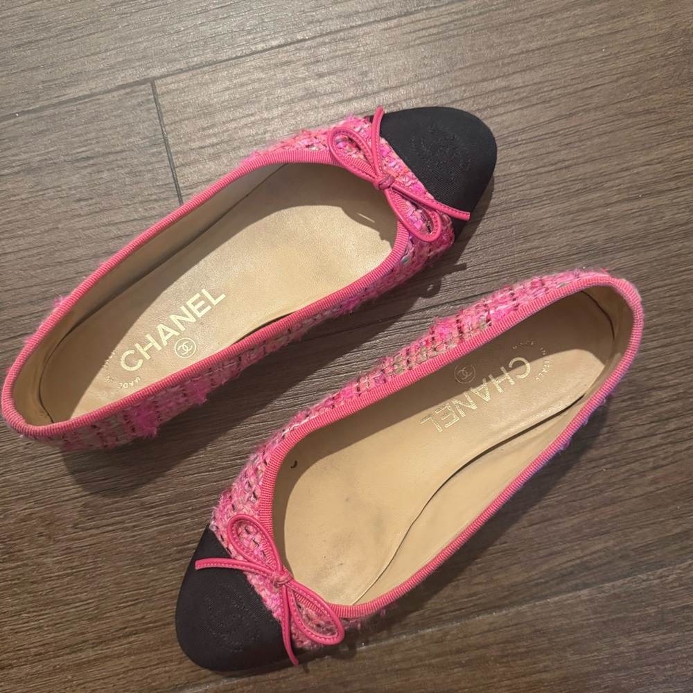 Tweed Chanel Flat Size 36.5
